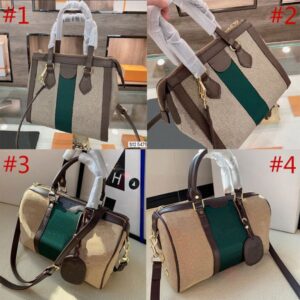 Men&women Totes handbag designer retro letter printing Boston pillow bags fashion diagonal one-shoulder travel bag WF2104092