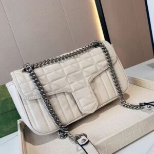 Ladies Crossbody Designer Bags Women Chain Shoulder Bag Handbag Classic Letters Silver Hardware Hasp Newest Style High Quality with Box