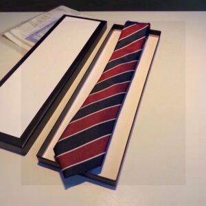 2024 Designer Mens Ties Silk Luxury brand Neck Ties Striped Tie for Men Formal Business Wedding Party Gravatas with box and tote bag