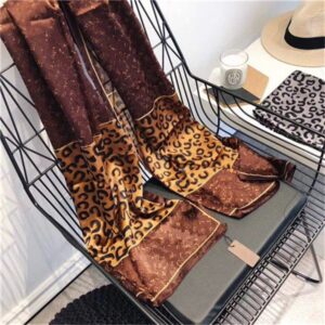 Beautiful 2021 Fashion Spring summer scarf letter flower silk scarves timeless classic super long shawl fashion women's soft silk scarves