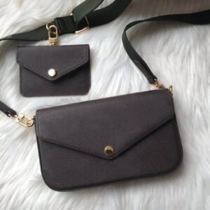 women Handbags 2 Pieces set Chain luxury shoulder bag lady fashion chain purse lady shoulder bag handbag messenger bag card holder 80091 hot