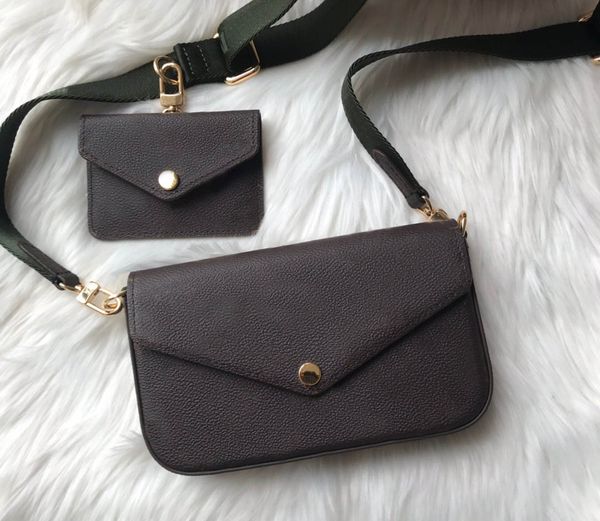 women Handbags 2 Pieces set Chain luxury shoulder bag lady fashion chain purse lady shoulder bag handbag messenger bag card holder 80091 hot