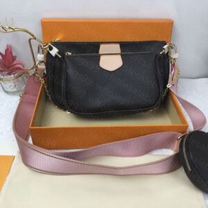 classic woman handbag shoulder clutch bag genuine leather totes purse messenger bags Equipped with detachable gold chain wallet dustbag backpack