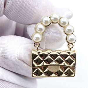 Designer Pearl Earrings Brand Bag Style Fashion Designer Earrings For Women Jewelry High Quality Gold Luxury Ear Stud