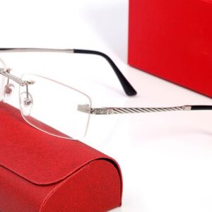Fashion carti luxury Cool sunglasses Designer optical frames Rimless Metal Frame Clear Lens Rectangle Eyewear Various For Man Unisex High Quality designer