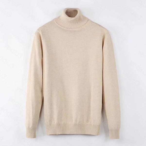 Men Sweater Winter Fleece Thick Half Zipper High Neck Warm Pullover Quality Slim Knit Wool designer knitting Casual Jumpers zip Brand Cotton sweatshirt Asian size sa