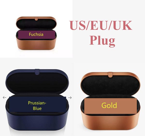 10%OFF 2022 Multi-function hair curlerS hairdryer 12 attachments Nickel/Fuchsia/Gold/Prussian-Blue US/EU/UK Plug Designed for multiple hair types