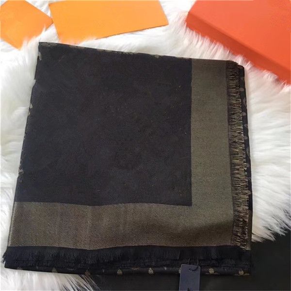Fashion Scarf For Women 2019 Newest Letter Pattern wool silk Scarves woman Scarves size 140x140cm without box