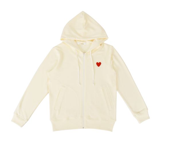 Fashion Designer Big Love Heart Hooded Zipper Jacket Mens Hoodie Sweatshirt Loose Style Fashion Tide Winter Coat Pullover Homme Clothing