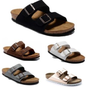 Men Women Cork Flat slippers Foam Rnner Bone Earth Brown Resin Desert Platform Beach sandals Triple Black Flip Flops Slides Beach Runner Hole Shoes 34-47