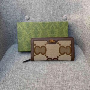 Top quality male and female purse designer luxury leather canvas long hand-held Classic Fashion Card Change with box