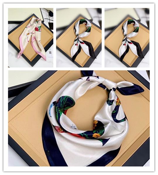 High-end fashion l Silk HANDBAG scarf Headbands women Classic letter scraves Top grade bag hair Bands 50x50cm The gradient color