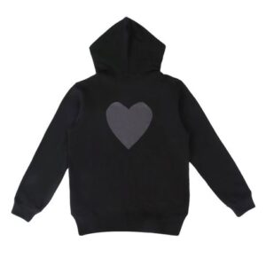 Hooded Zipper Jacket Mens Hoodie Sweatshirt Loose Style Fashion Tide Winter Coat Pullover Homme Clothing with Heart Embroidery Print S-XL