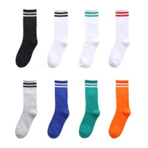 Men's Socks stocking multiple colour Fashion Women and Men jogging sock Casual High Quality Cotton Breathable Basketball football Sports Wholesale Classic stripes