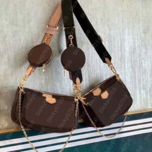 Luxury designer Bags dicky0750 designer handbag Composite Bag Purse luxury Messenger Shoulder Bags Three Piece Set for Women Leather Satchel Cross Body Package