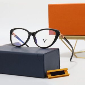 Eyeglasses Designer Sunglasses Plain Glasses Optical without near power Fashion Full Frame Letter Design for Man Woman 6 Color Good Quality