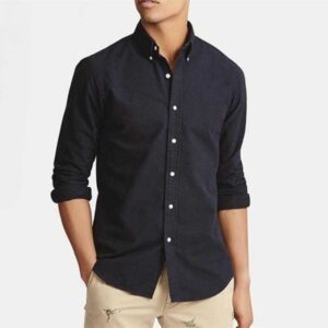 Mens Shirts Top small horse quality Embroidery blouse Long Sleeve Solid Color Slim Fit Casual Business clothing Long-sleeved shirt Normal