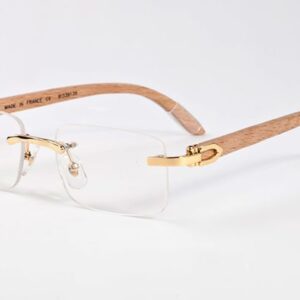 Luxury Brand Glasses Designer Sunglasses Woman Fashion France Carti Buffalo Horn Sunglass for Mens Shade Frameless Rimless Wooden Eyewear Eyelgasses Man Lunettes
