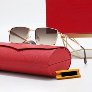 Luxurious Designer Mens Sunglasses Panther Sunglasses for Women Design Sunglass Brand Carti Metal Full Frame Man Woman Polarized Driving Tour Eyeglasses Occhiali