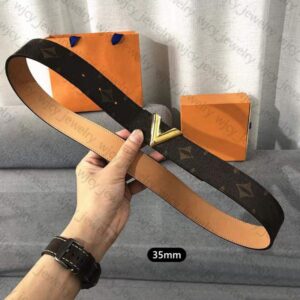 Fashion Belts Cowhide Letters Width 3.5CM Belt for Mens Womens Needle Buckle 5 Style High Quality
