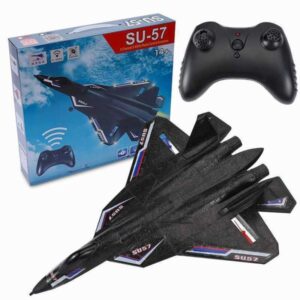 Fixed Wing Hand Throwing Foam Electric SU57 Radio Controlled Airplane Glider With Light