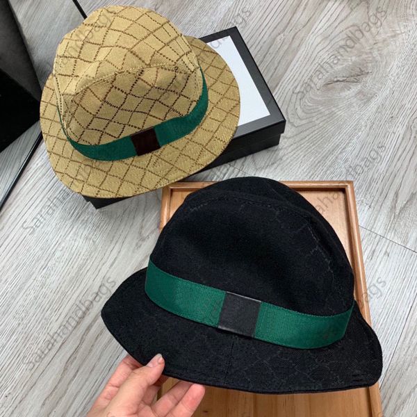 22SS Man Woman Bucket Hat Designer Sun Hats Women Strap Adjustable Caps Front Back Wear Breathable Traveling Summer Sun Protection Casquette