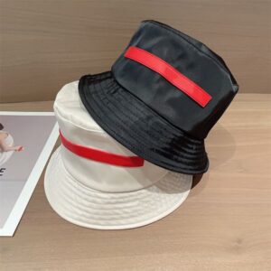 Fashion Bucket Hat Designer Casual Cap for Man Woman New Summer Fisherman Hats Flat Letter Striped Caps White and Black Top Quality