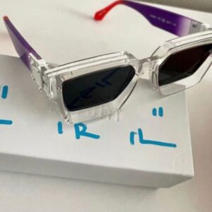 2024 Designer Millionaire Sunglasses 96006 Classic Transparent Frame Grape Purple Gradient Temples Summer UV400 Anti-UV400 Mens Ladies Glasses luxury