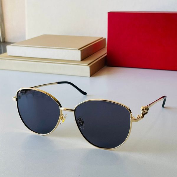 Fashion Designer Sunglasses for Woman Mens Round Metal Irregularity Summer Beach Carti Sun Glasses Driving Goggle Vintage 57mm Red Black Brown Eyeglasses Lunettes