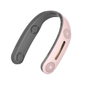 LT33 High-end portable neck fan 360-degree heat dissipation 3-speed adjustable front and rear ventilation headphone design rechargeable Type-c