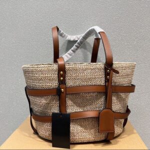 2024 new designer Classic straw shoulder bags Large capacity women shopping bag luxury handbag high quality large capacity Summer bag