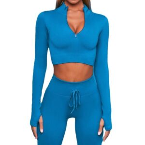 Womens Tracksuits Streamline Seamless Yoga Sets gym fitness 2 piece set High elastic shaping bodysuit jogging suit outdoor sports suits yoga clothes shapewear
