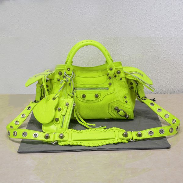 Top Quality Neo Cagole Motorcycle shoulder Bags luxury Designers Women lady Genuine leather crossbody wallet purse Pochette Retro Vintage cool girl bag