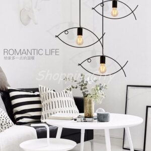 LED Pendant Lights Creative Personality Fish Bar Minimalist Dining Room Nordic Hanging Lamp Droplight Style