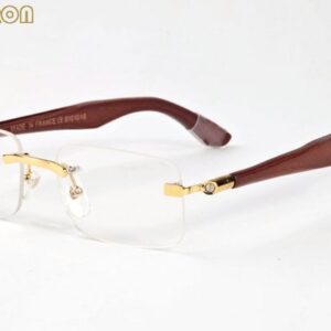 2020 new mens fashion sunglasses for women sports buffalo horn glasses clear lens rimless sunglasses with box lunettes gafas de sol