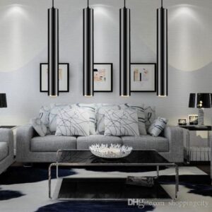 Hot LED Decorative Pendant Lamp Lighting Aluminum Cylindrical Lamp Fixture for Hallway Aisle porch corridor Bar lamp Diameter 3cm
