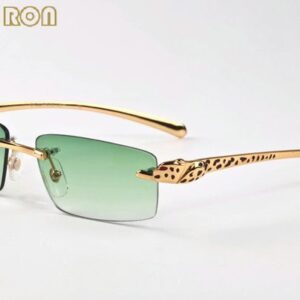 2020 mens fashion buffalo horn glasses spot leopard panther women sunglasses with boxes lunettes gafas eyewear with boxes
