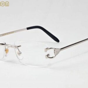 with box 2017 circle metal frame silver gold sunglasses for men buffalo horn glasses for women rimless sunglasses