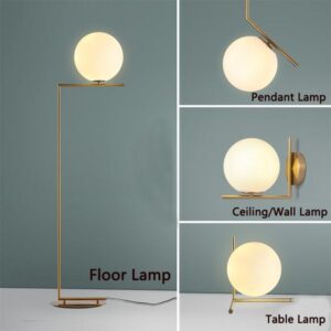 LED Modern Floor Lamps Pendant Lights Table Lamp Bedroom Glass Office Living Room Wall Light Fitting