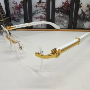 Luxury Brand Glasses Designer Sunglasses for Women Man Shades Sunglass Carti Buffalo Horn Eyeglass Outdoor PC Frame Fashion Wooden Lady Women Men Eyeglasses Unisex