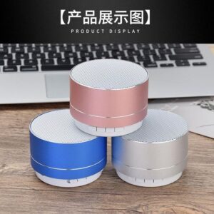 Mini Portable Speakers A10 Bluetooth Speaker Wireless Handsfree with FM TF Card Slot LED Audio Player for MP3 Tablet PC in Box