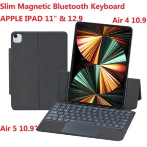 Magnetic for Apple iPad Pro 11 12.9 2022 10th Gen A2757 Air 4 Air 5 10.9 Case Slim Bluetooth Keyboard Tablet Leather Protection Cover
