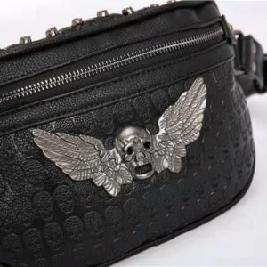 Luxury Cross Body Waist bag Messenger bag Designer shoulder bags punk elements skull metal purse HBP