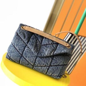Ladies Denim Shoulder Crossbody Bag Designer Messenger Bags Single Zipper Plain Thread Sequins Letter Sequined Hasp Soft Canvas Flap Pocket Satchel Handbag MM Size
