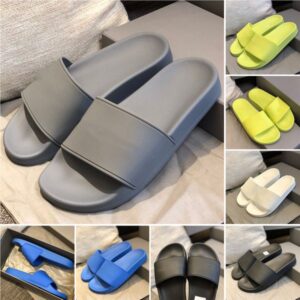 New Designer Latest Color Slippers Men & Woman Size 35-44 Thick Bottom Flat Slides Pillow Comfort Lady Sandals Bubble Shoes High Heel Slippers
