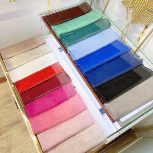 High quality Women's 140-140cm silk wool scarf Shawl Leisure business luxury scarf optional with gift box