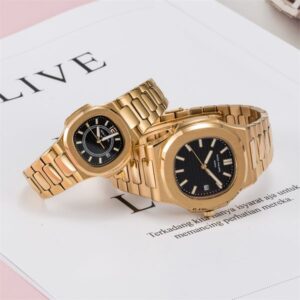 Pocket Watches Men Watches montre de luxe men's automatic mechanical watch silver strap sapphire glass all stainless steel waterproof2022