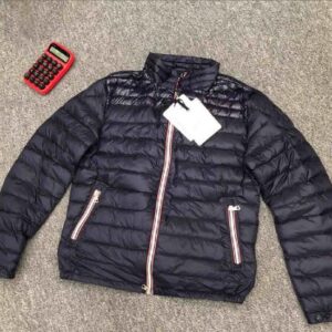 Men Stand Collar Down Coat waterproof Double Zippers Soft Warm Parkas Light Down Jacket Black Dark Blue Color size M-XXXL Outerwear