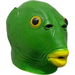 Animal Latex Greenhead Mask for Pranks and Festivities Perfect for Halloween Cosplay and Masquerades