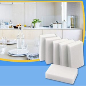 sponges scouring pads 500 pcs lot white magic melamine 1006020mm eraser multifunctional without packing bag kitchen household cleaning tools